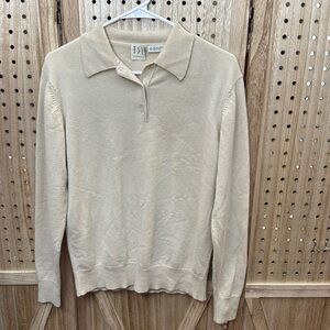 TSE cashmere sweater polo style size large